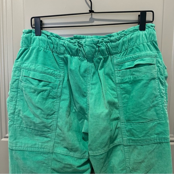 Free People We The Free Angelo Mid Rise Pull On Corduroy Joggers Green Size XS - Picture 5 of 9